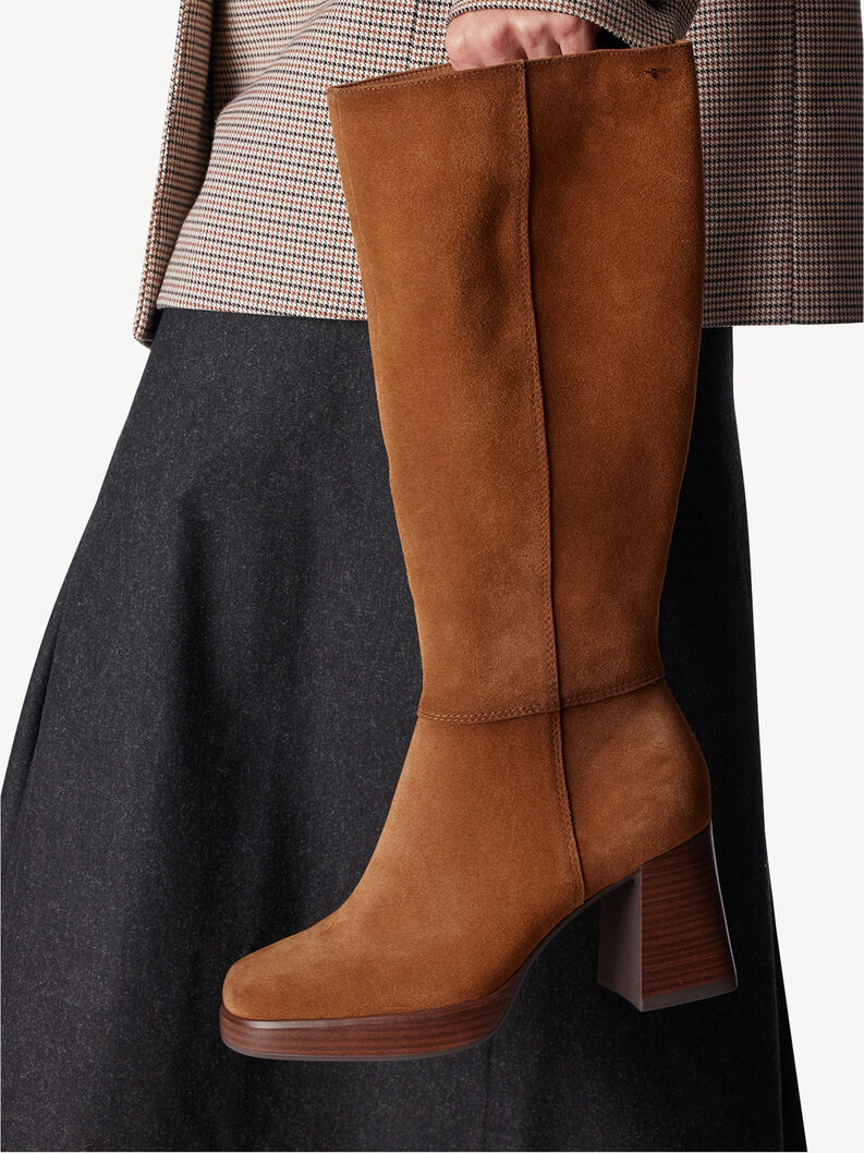 Leather Boots - brown, COGNAC, hi-res