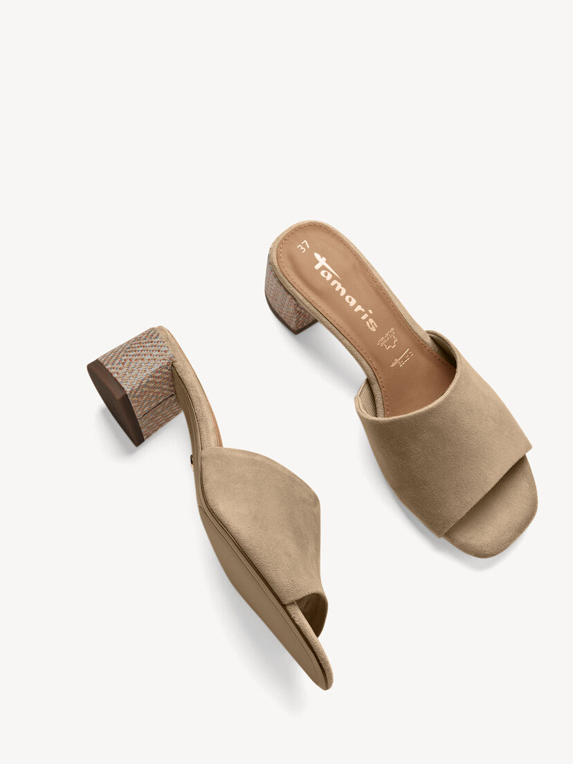 Leren Slipper - bruin, TAN SUEDE, hi-res