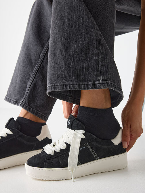 Socks 2-pack, black, hi-res