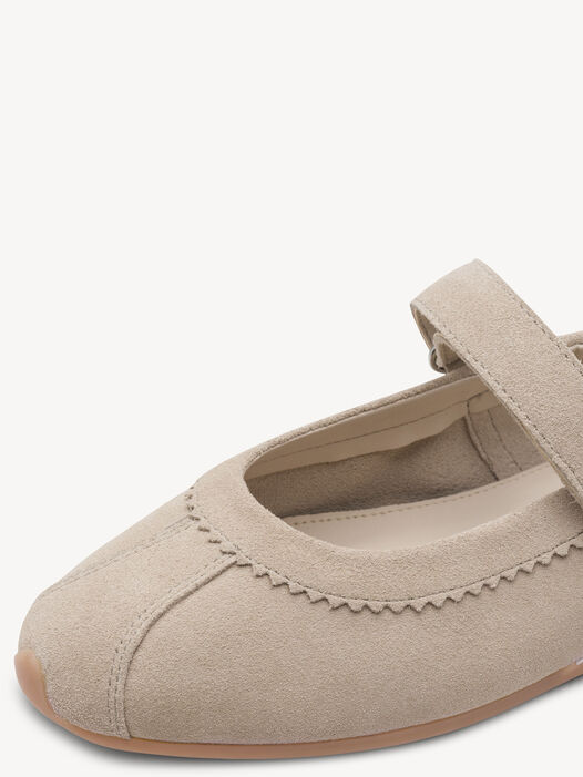 Ballerina, BEIGE SUEDE, hi-res