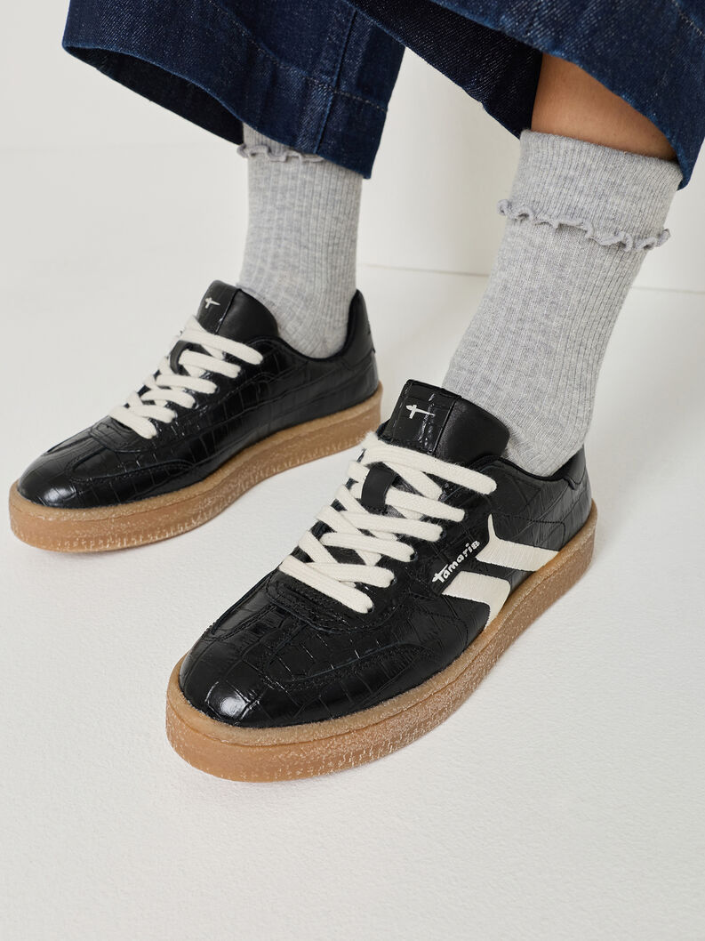 Sneaker, BLACK CROCO, hi-res