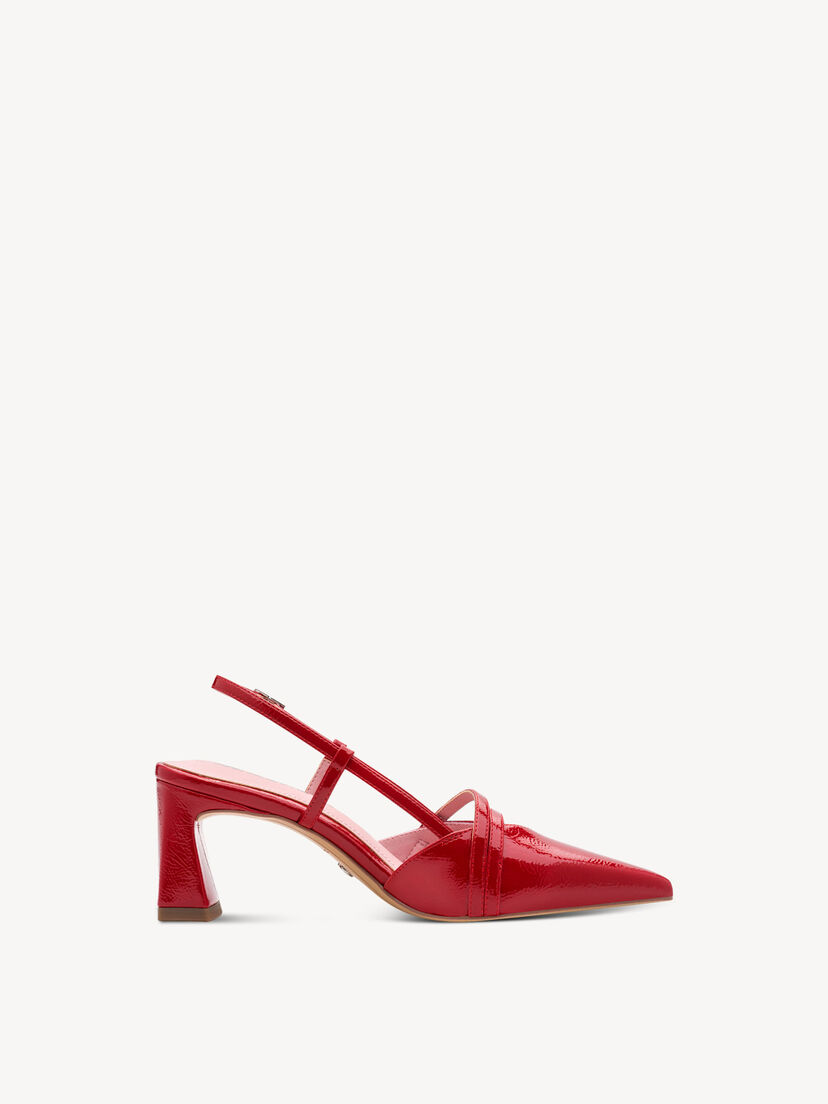 Slingpumps - rood, RED, hi-res