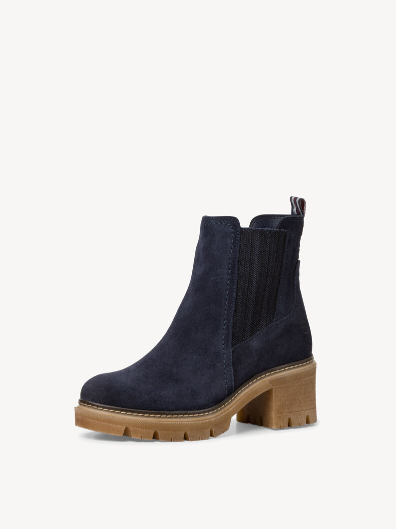 Leather Chelsea boot - blue, NAVY, hi-res