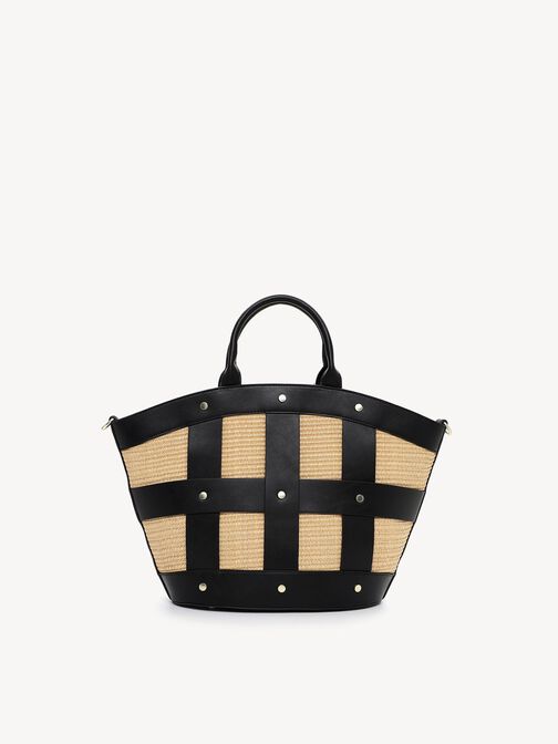 Shopping bag, black, hi-res