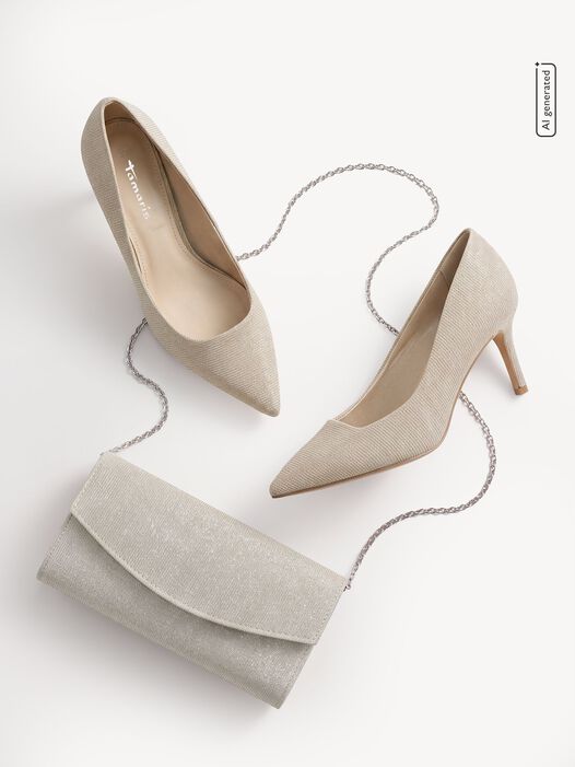 Clutch, goud, hi-res