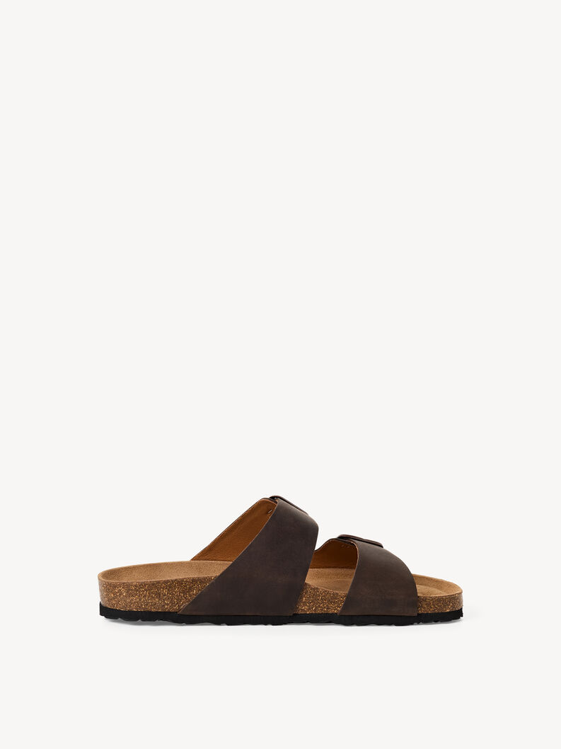 Leather Mule - brown, BROWN PULL-UP, hi-res