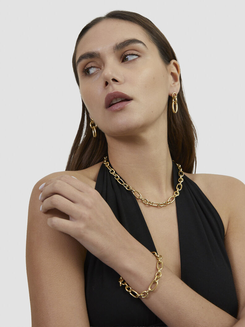 Necklace - gold, gold, hi-res