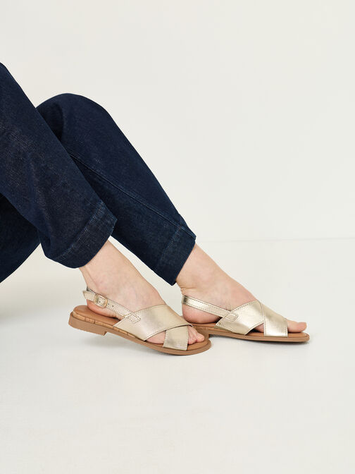 Sandal, LIGHT GOLD MET, hi-res