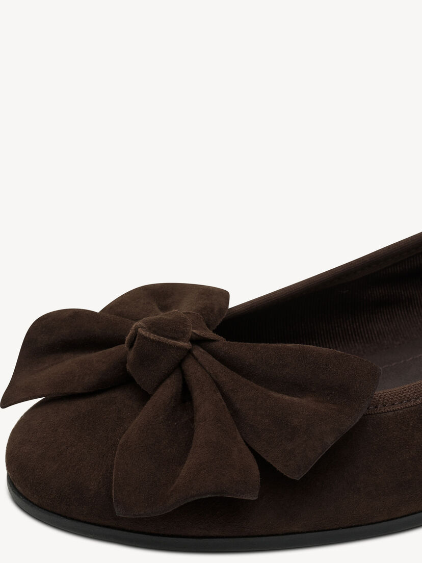 Leren Ballerina - bruin, 304, hi-res