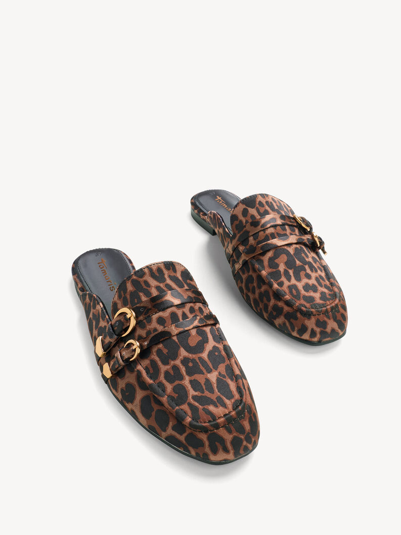 Pantolette - braun, LEOPARD, hi-res
