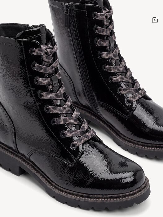 Enkellaarsje, BLACK PATENT, hi-res