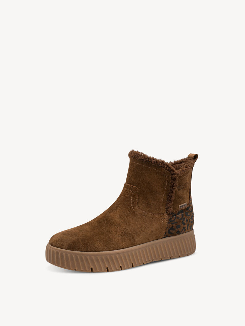 Lederstiefelette - braun Warmfutter, TOBACCO/LEO, hi-res