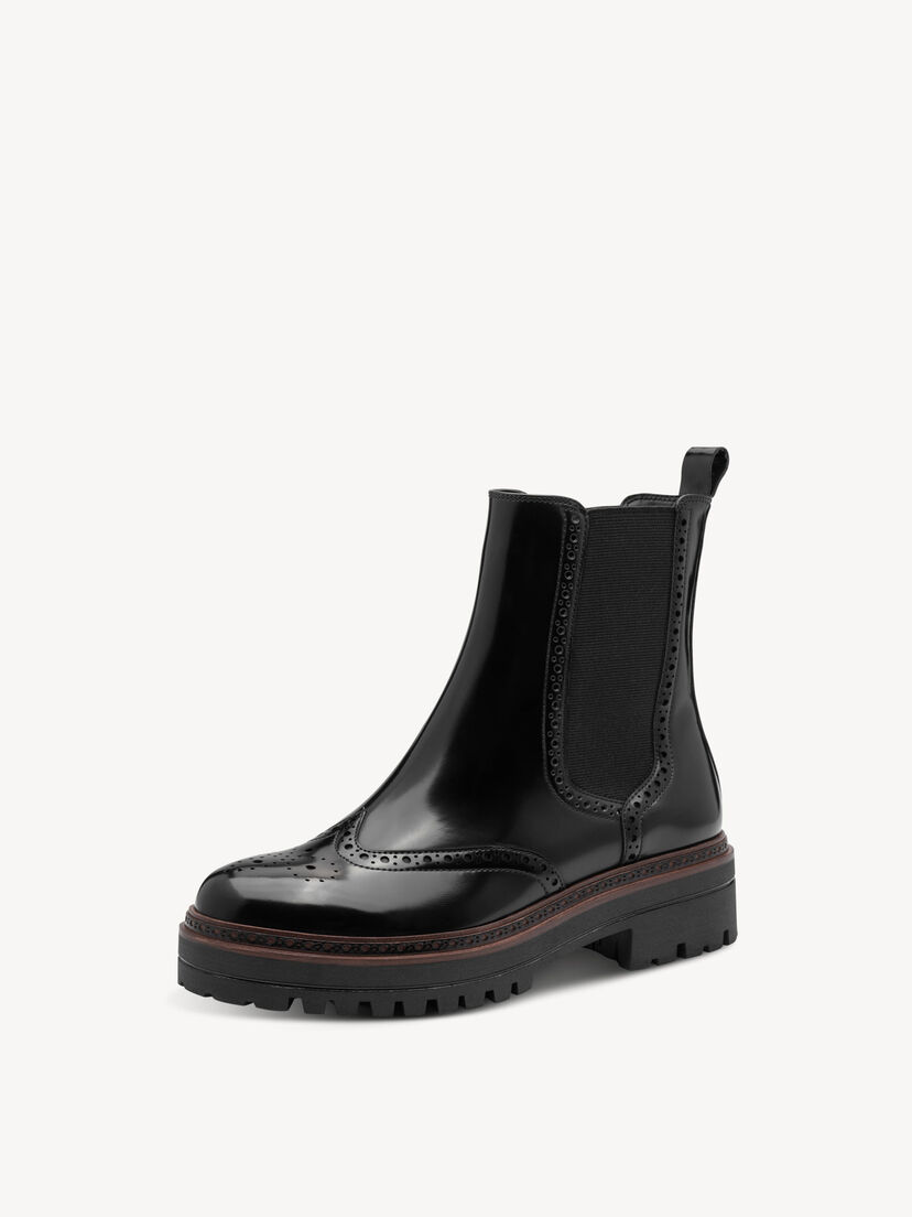 Chelseaboot - zwart, BLACK, hi-res