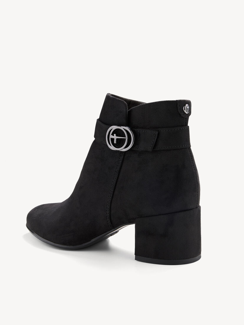 Enkellaarsje - zwart, BLACK, hi-res