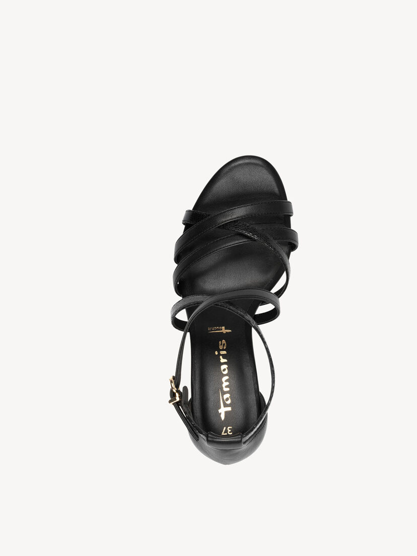 Sandaaltje - zwart, BLACK, hi-res