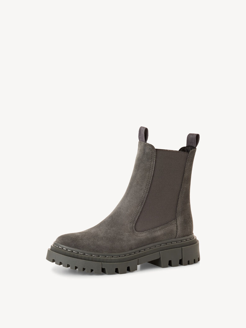 Leather Chelsea boot - grey, ANTHRACITE, hi-res