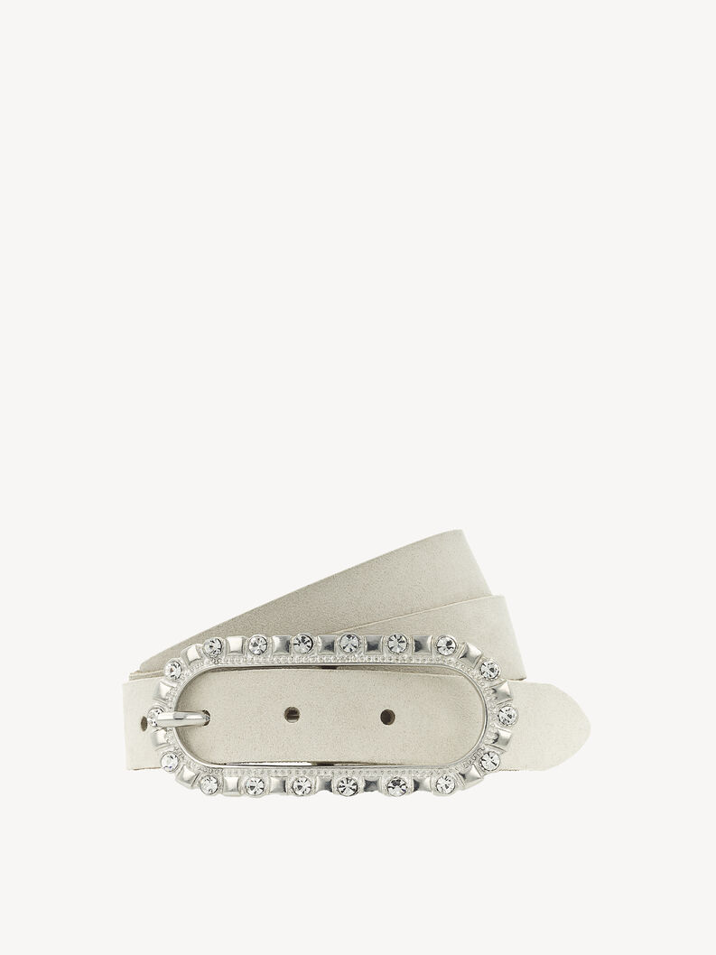 Ledergürtel - beige, Creme, hi-res