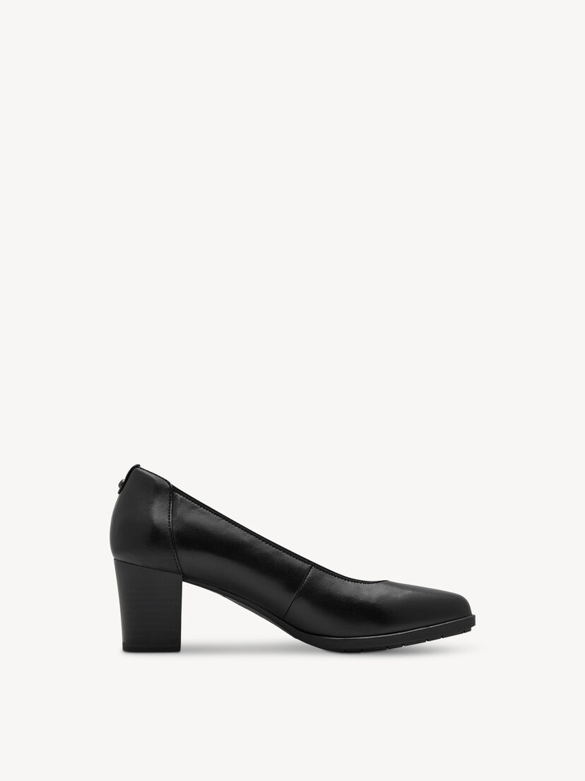 Pumps, BLACK LEATHER, hi-res