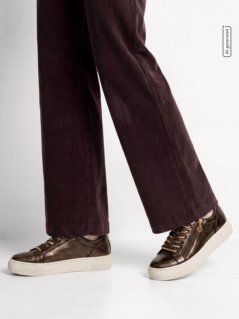 sneaker, BROWN PATENT, hi-res