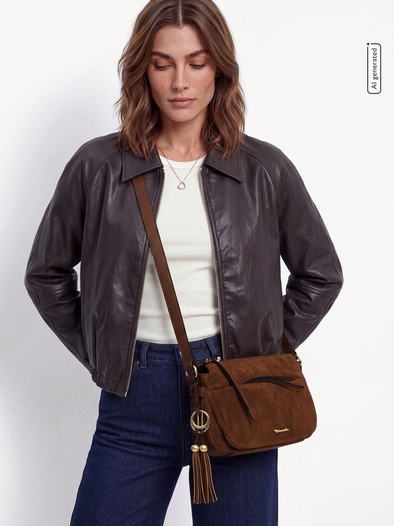 Satchel, cognac, hi-res