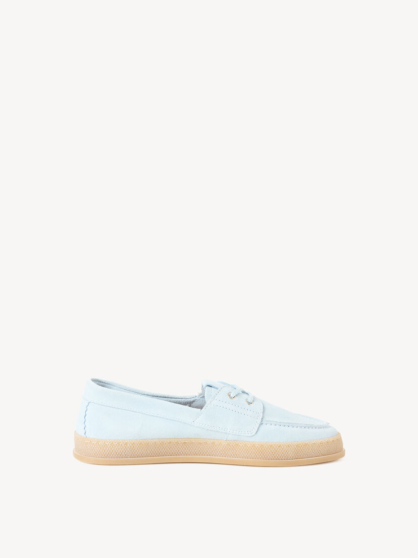Leren Mocassin - blauw, LIGHT BLUE, hi-res