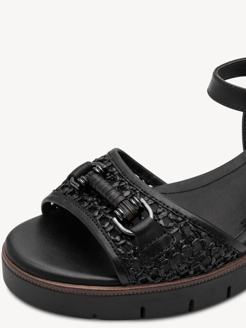 Sandale &agrave; talon, BLACK, hi-res