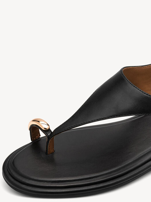 Sandaal, BLACK LEATHER, hi-res