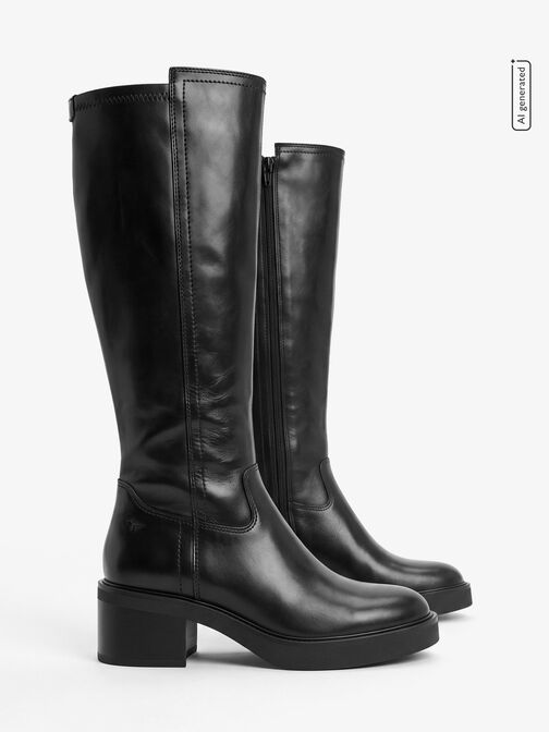 Stiefel, BLACK LEATHER, hi-res