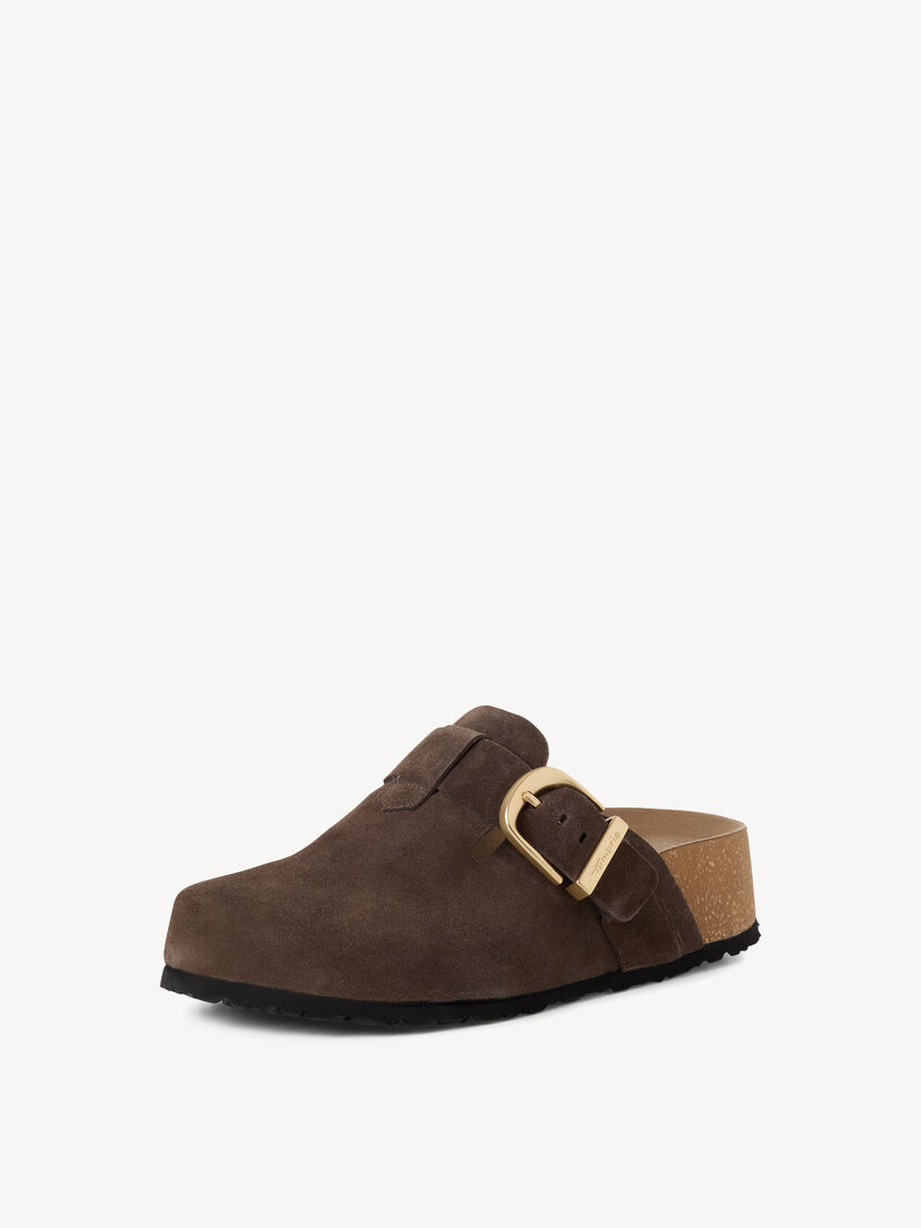Leren Slipper - bruin, 304, hi-res