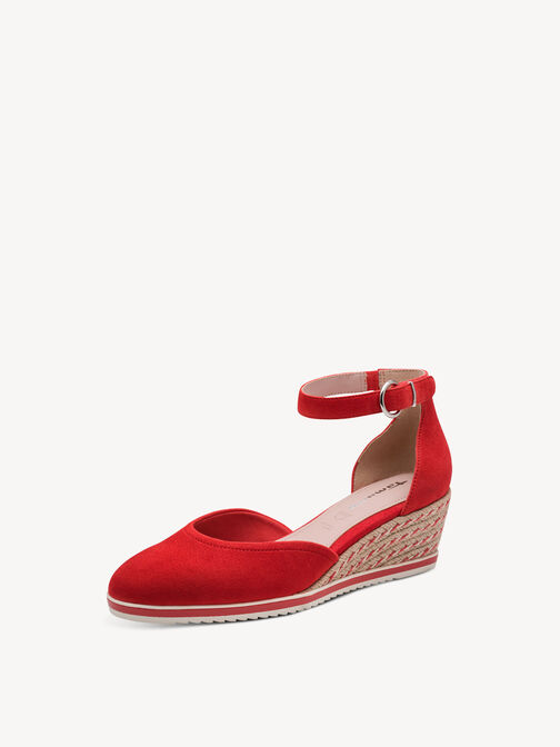 Escarpins compens&eacute;s, RED, hi-res