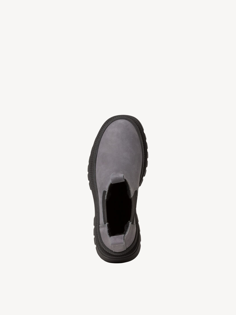 Leren Chelseaboot - grijs, GREY, hi-res