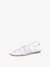 Leather Sandal - white, WHITE, hi-res