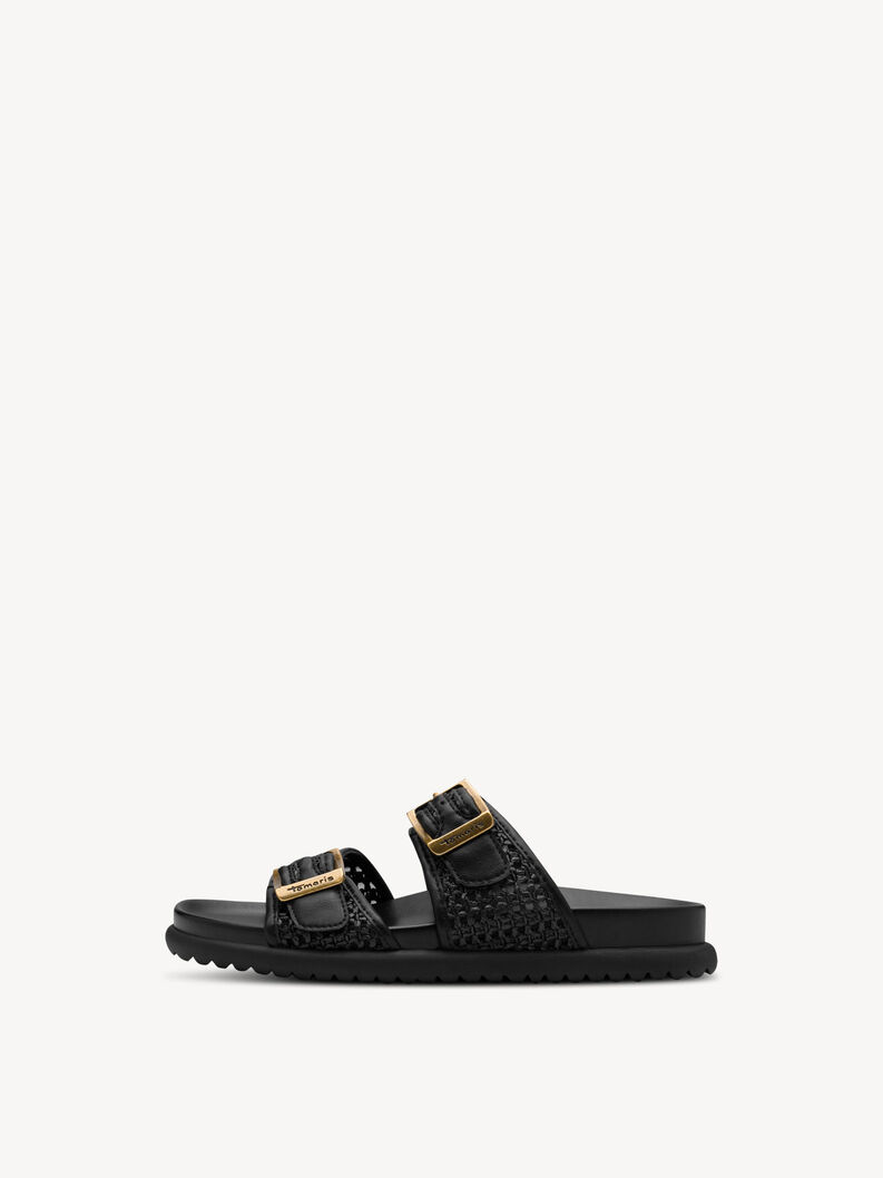 Pantolette - schwarz, BLACK, hi-res