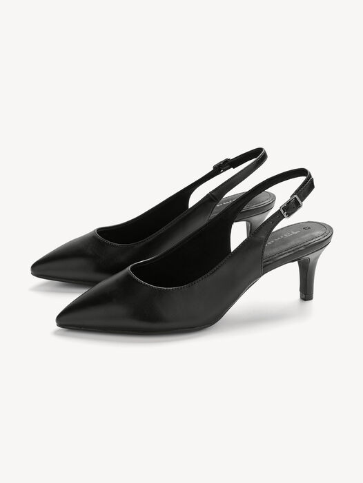 Slingpumps, BLACK, hi-res