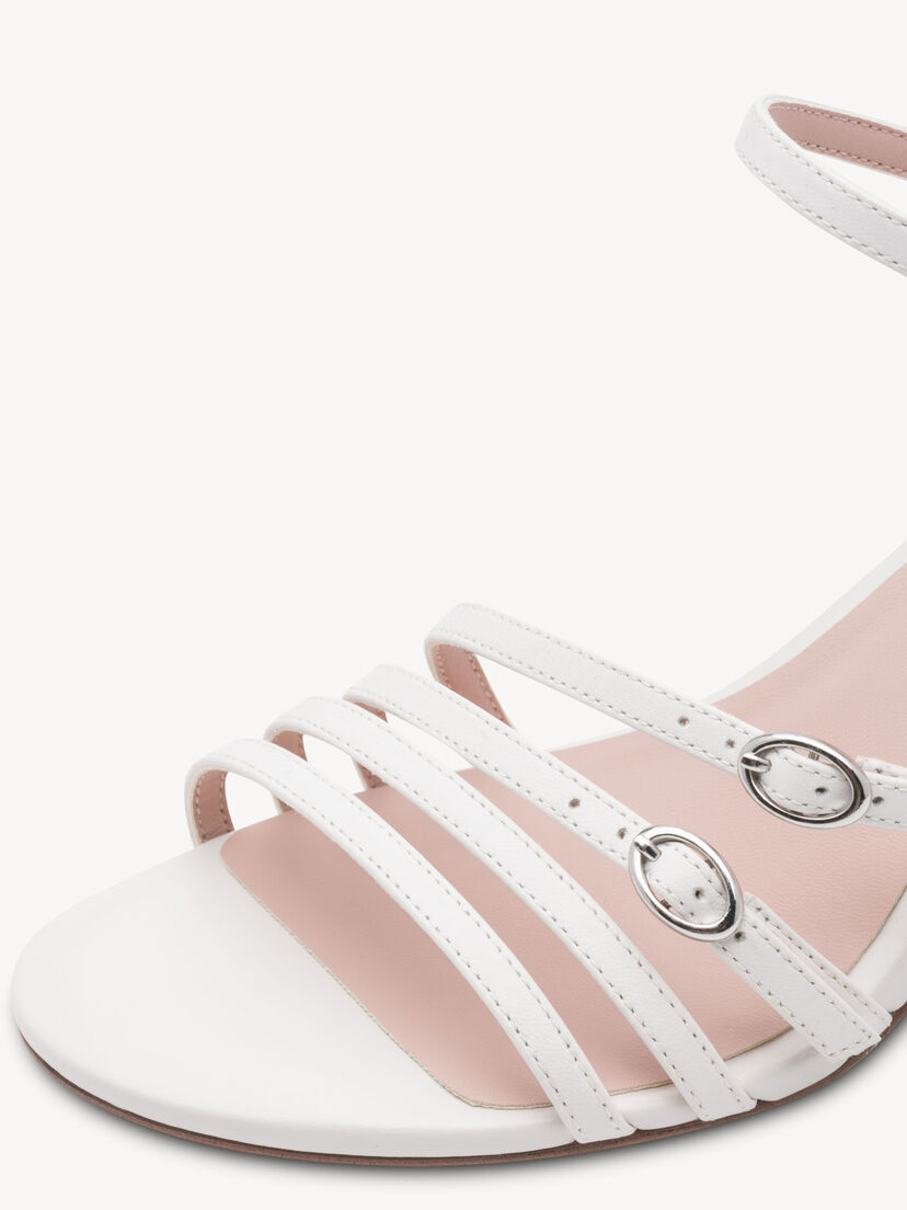 Leren Sandaaltje - wit, WHITE, hi-res