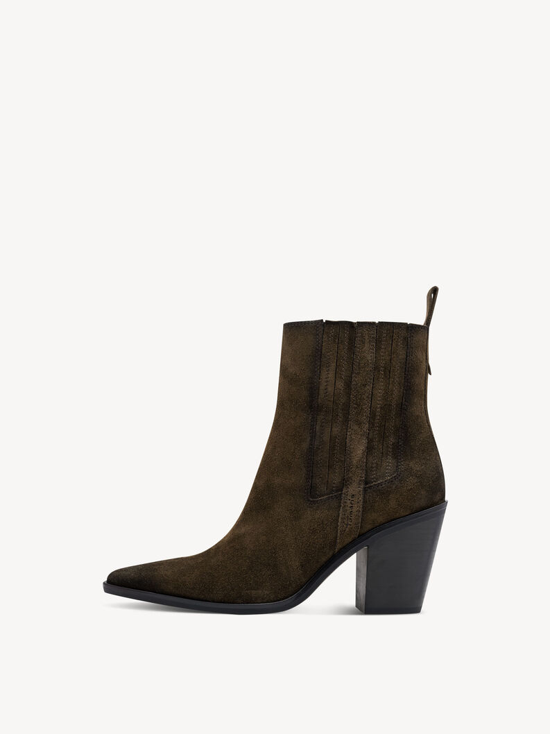Bottine en cuir - kaki, OLIVE SUEDE, hi-res