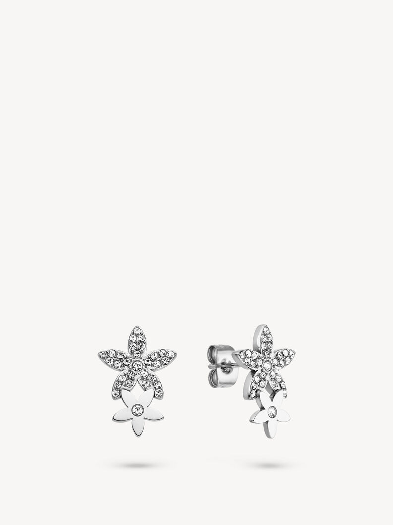 Boucles d'oreille - argent&eacute;s, argent, hi-res