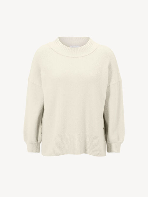 Knitted pullover, Antique White, hi-res