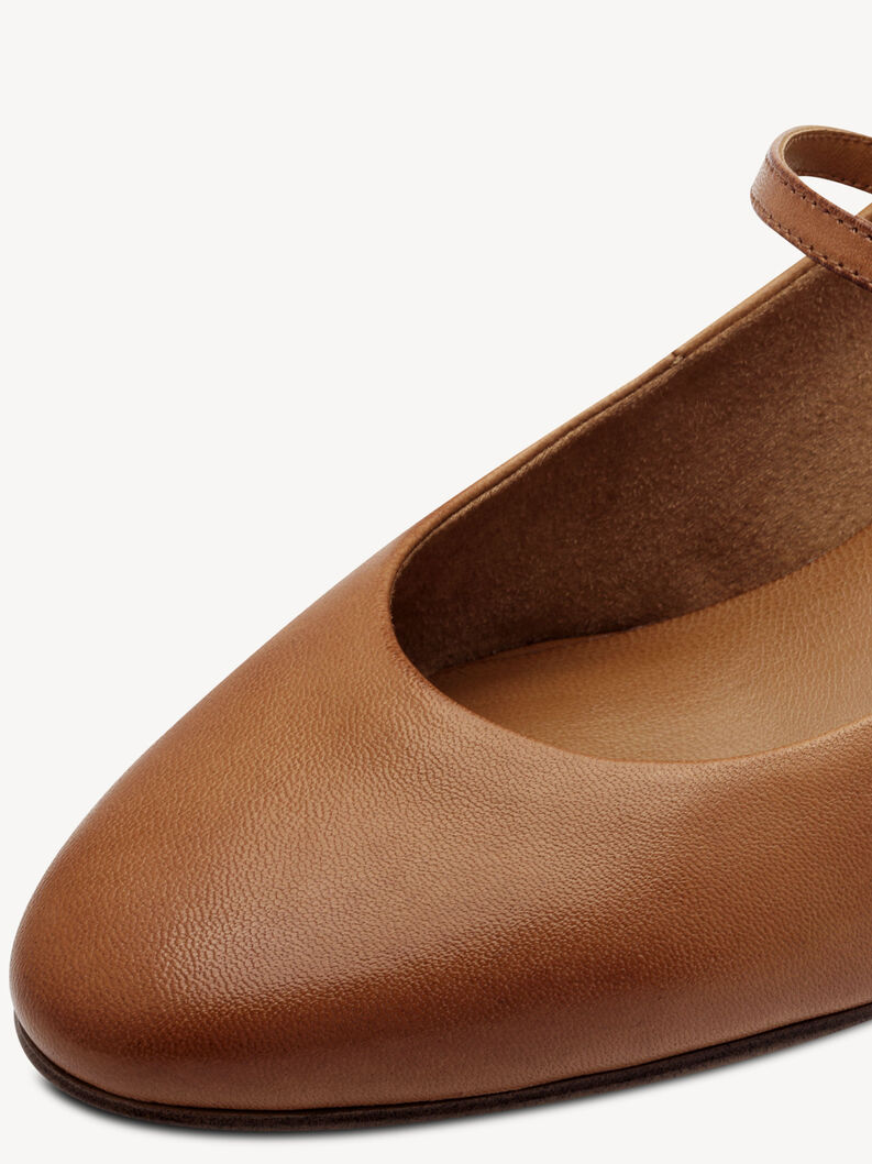 Leather Pumps - brown, COGNAC LEATHER, hi-res