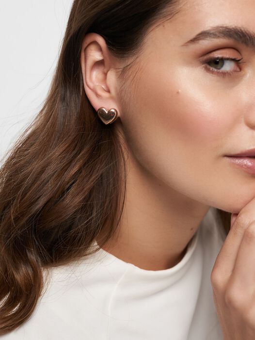 Oorringen, roségold, hi-res