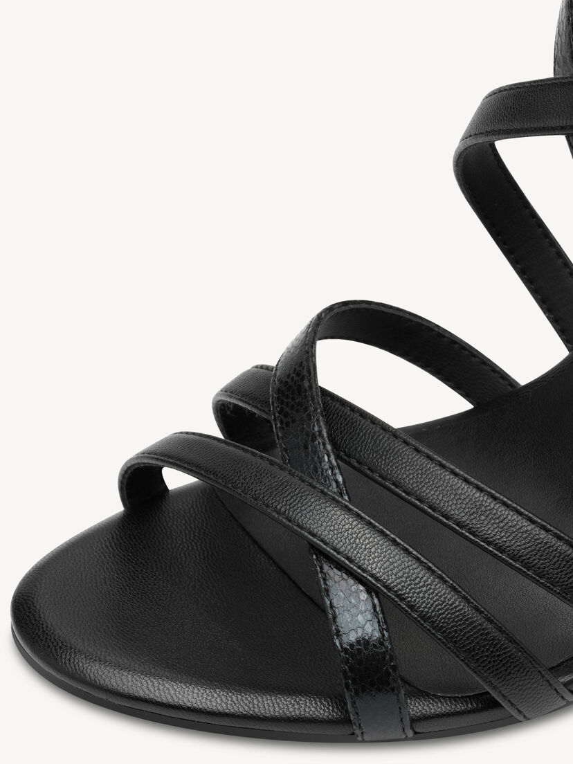 Sandaaltje - zwart, BLACK, hi-res