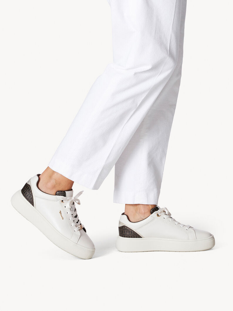 Leather Sneaker - white, OFFWHITE COMB, hi-res