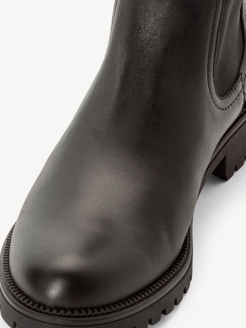 Leder Chelsea Boot - schwarz, BLACK, hi-res