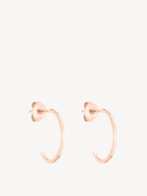 Creole earring, rosé gold, hi-res