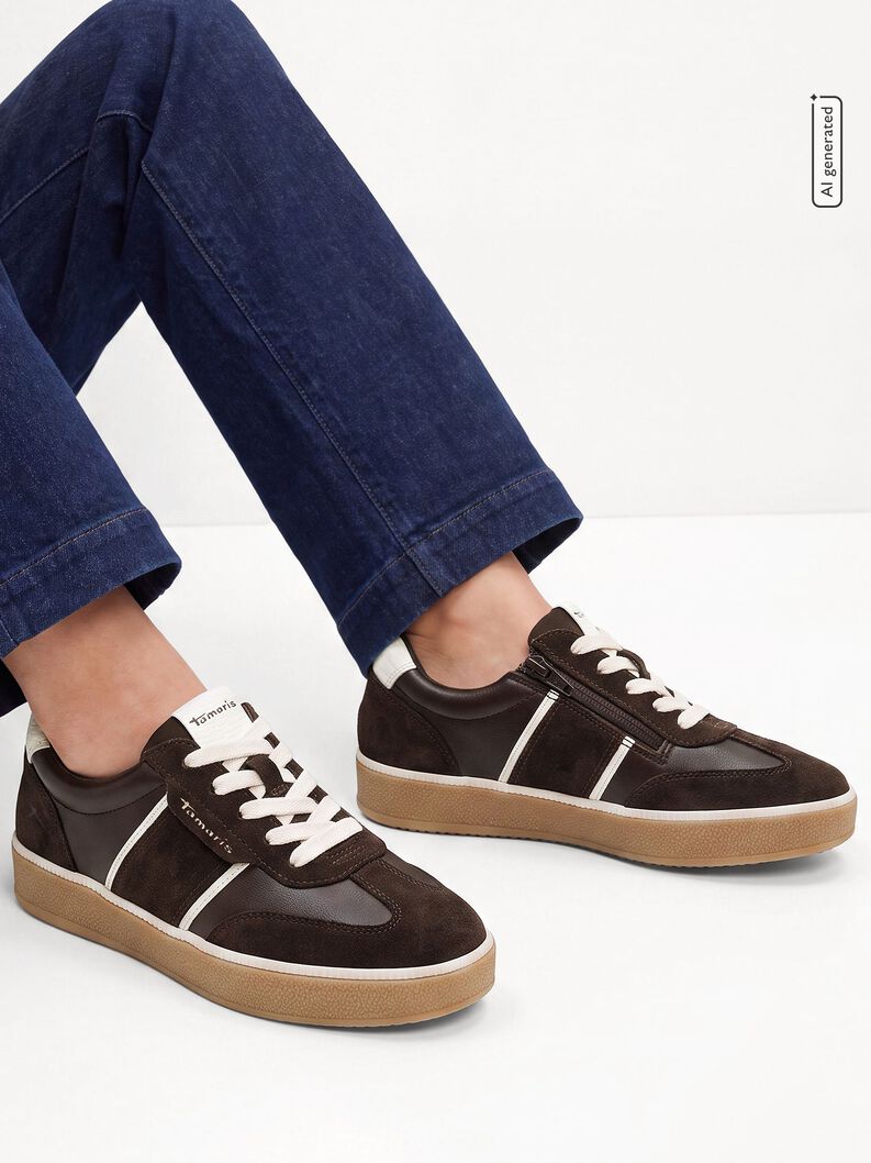 Sneaker, MOCCA/OFFWHITE, hi-res
