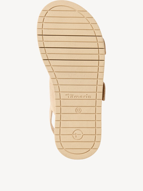 Sandale &agrave; talon, beige, hi-res