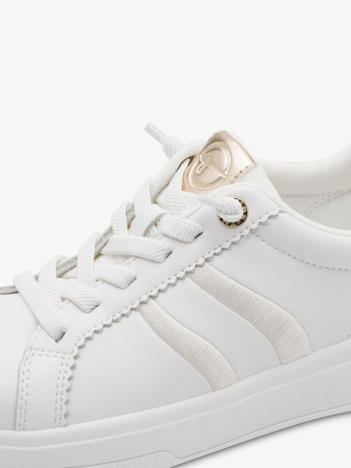 Sneaker, WHITE/GOLD, hi-res