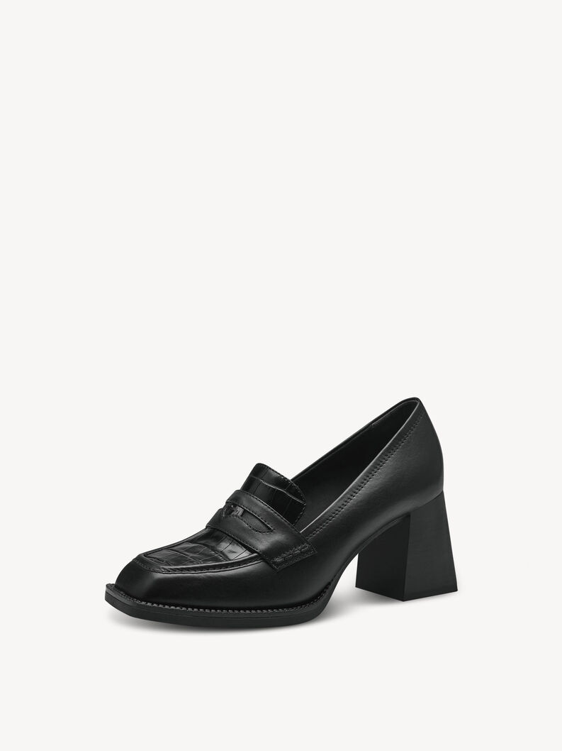 Kožen&eacute; trotteur - čern&aacute;, BLACK CROCO, hi-res