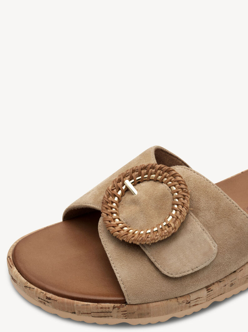 Mule en cuir - marron, TAN, hi-res