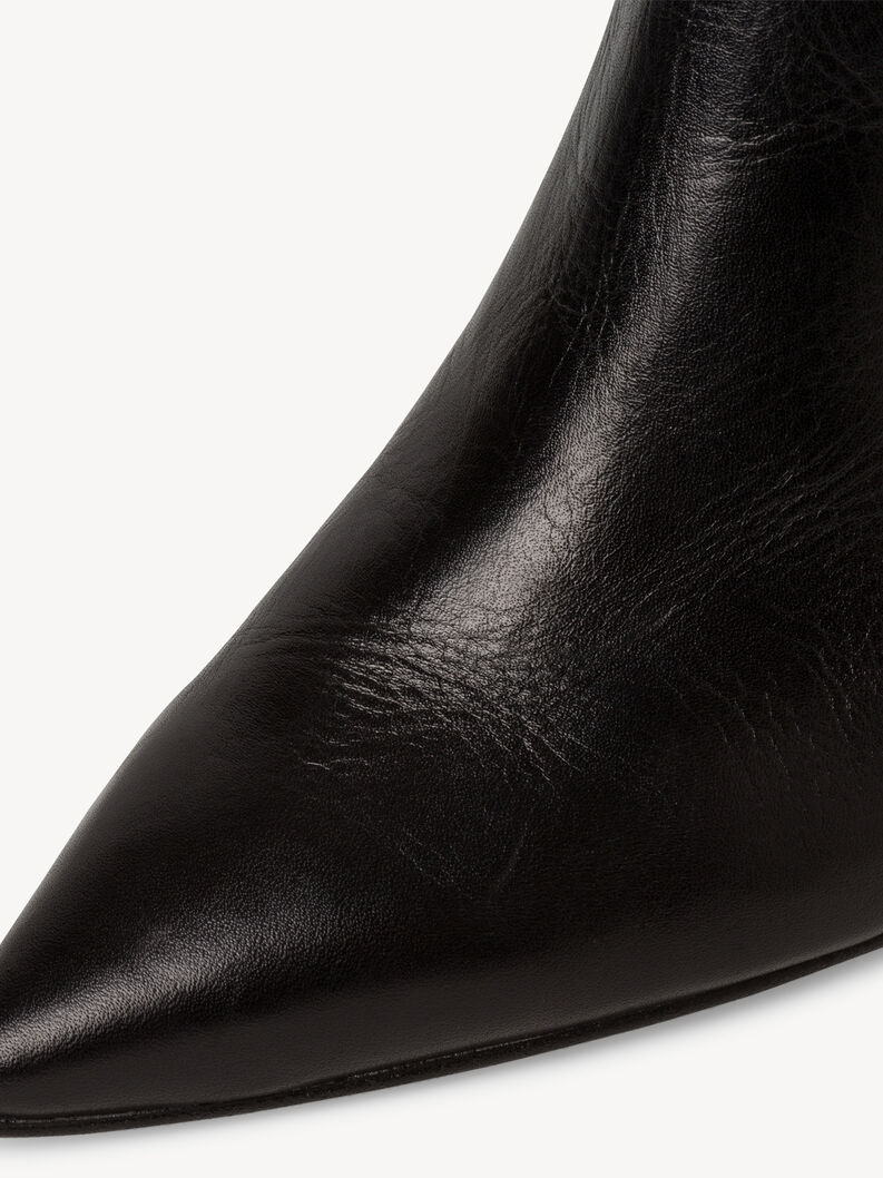 Leather Bootie - black, BLACK LEATHER, hi-res